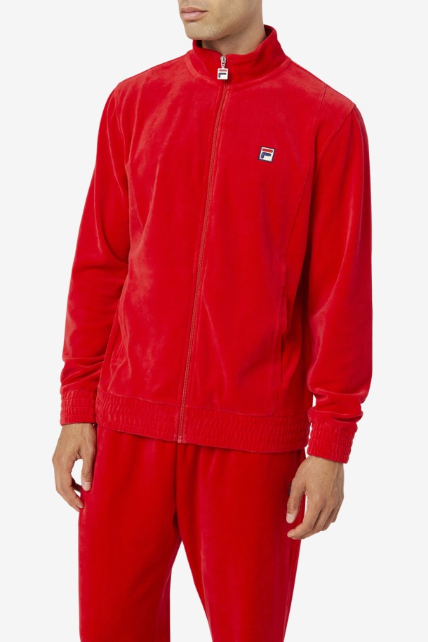 Chaqueta Terciopelo O-fit Fila Outlets Rojo