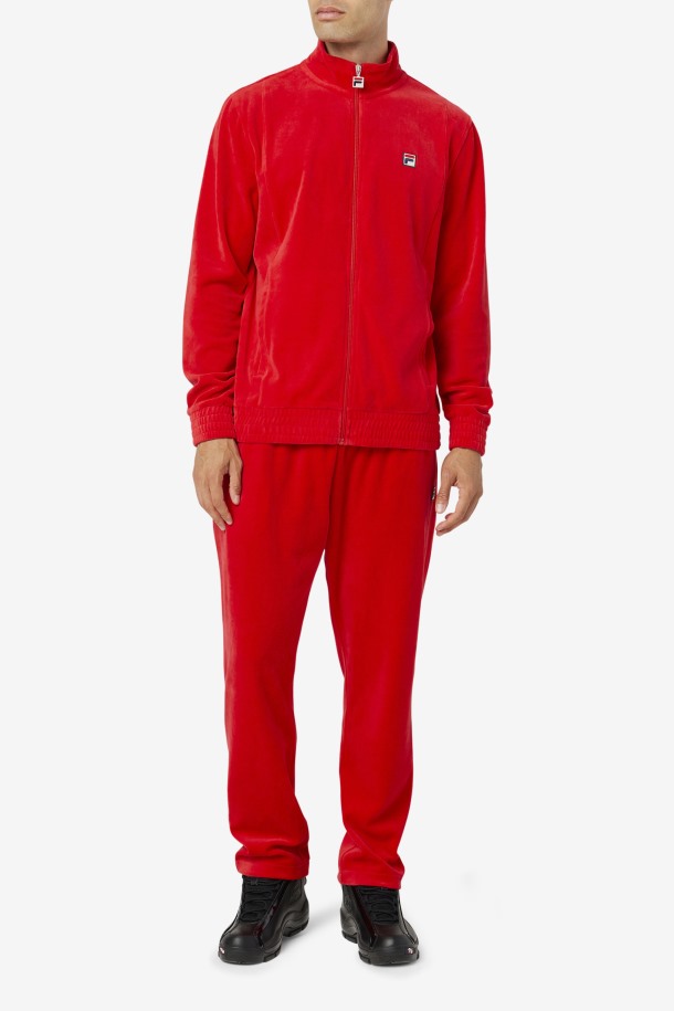 Chaqueta Terciopelo O-fit Fila Outlets Rojo