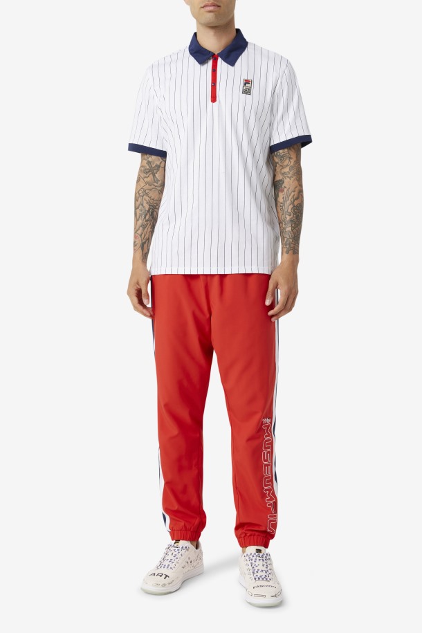 Queue Outlets Blanco/peacoat/rojo Queue X The Museum Bb1 Polo