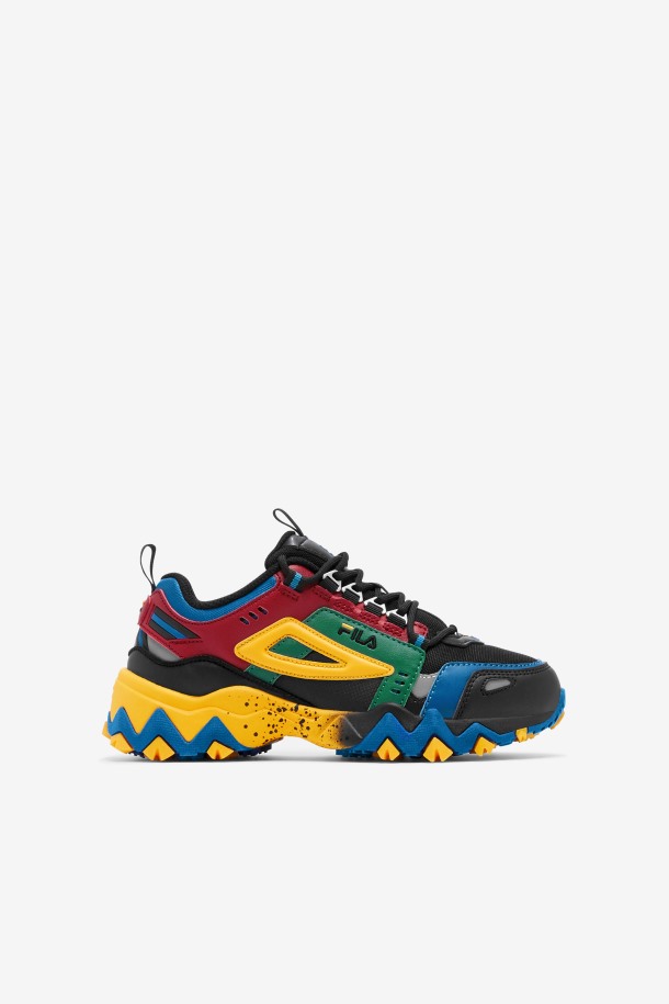 Negro/rojo Río/azul Imperial Fila Outlets Niños Pequeños Oaktmont Tr