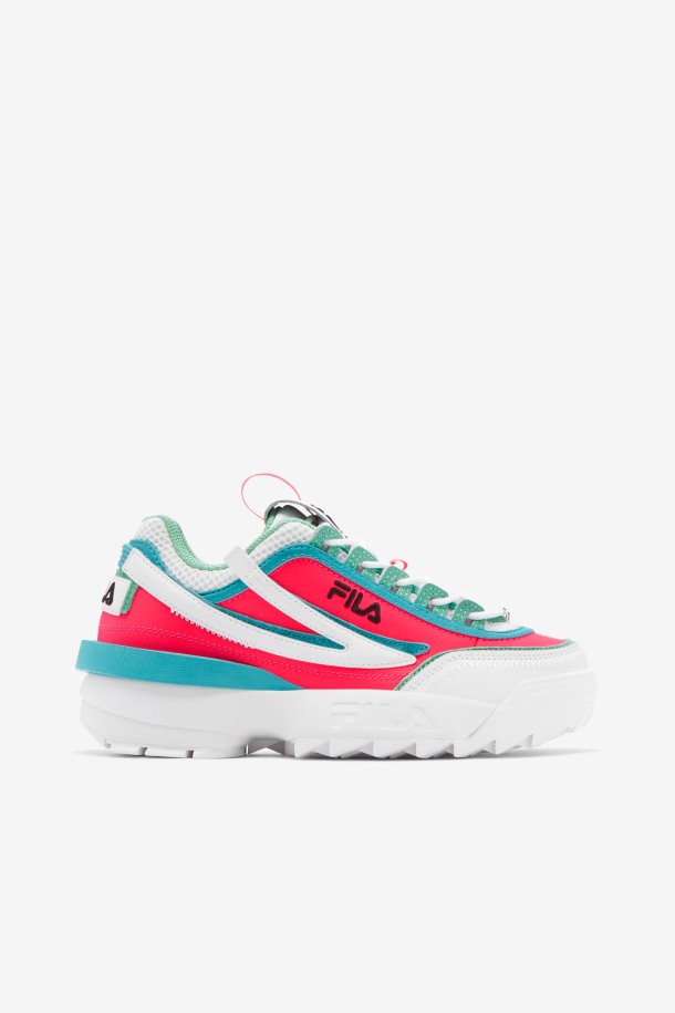 Zapatillas De Mujer Disruptor 2 Exp Fila Blanco/rosa Diva/azul