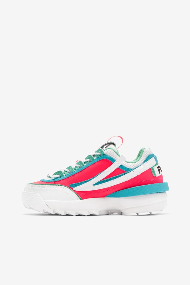 Zapatillas De Mujer Disruptor 2 Exp Fila Blanco/rosa Diva/azul