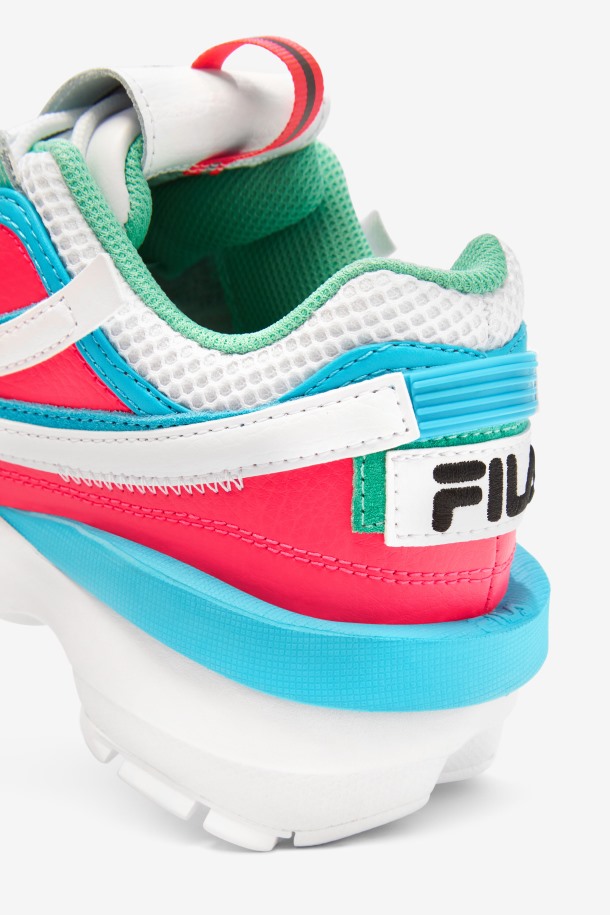 Zapatillas De Mujer Disruptor 2 Exp Fila Blanco/rosa Diva/azul