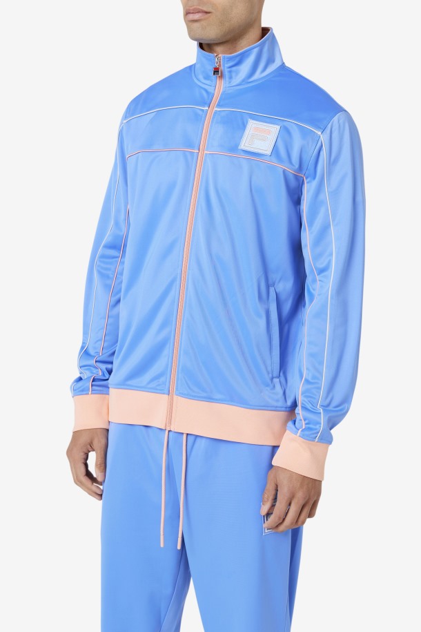 Chaqueta De Chándal Wayan De Fila Outlets Azul/coral Nube/piedra
