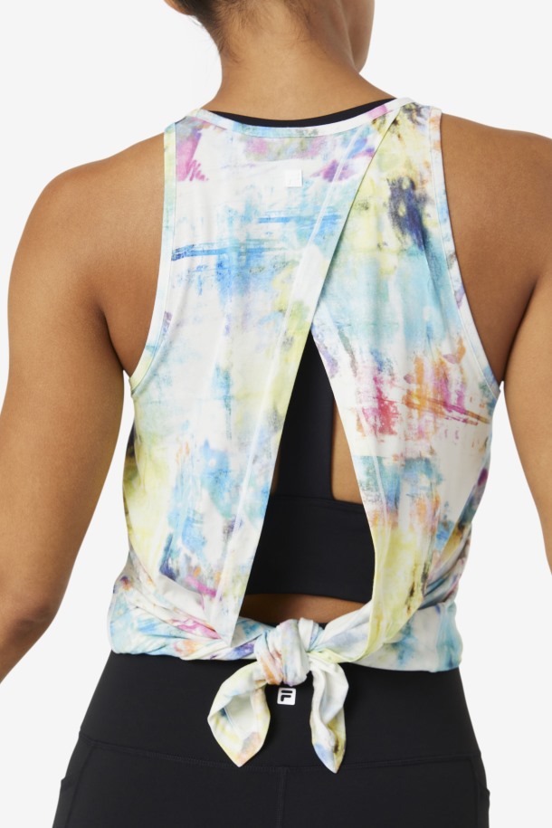 Tie-dye Fila Outlets Fi-lux Camiseta Sin Mangas Con Espalda Abierta
