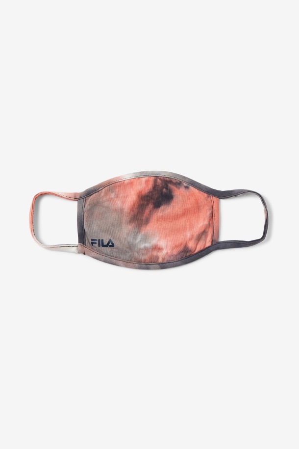 Mascarilla De Tela Tie Dye Roja Outlets De Fila Red Tie Dye