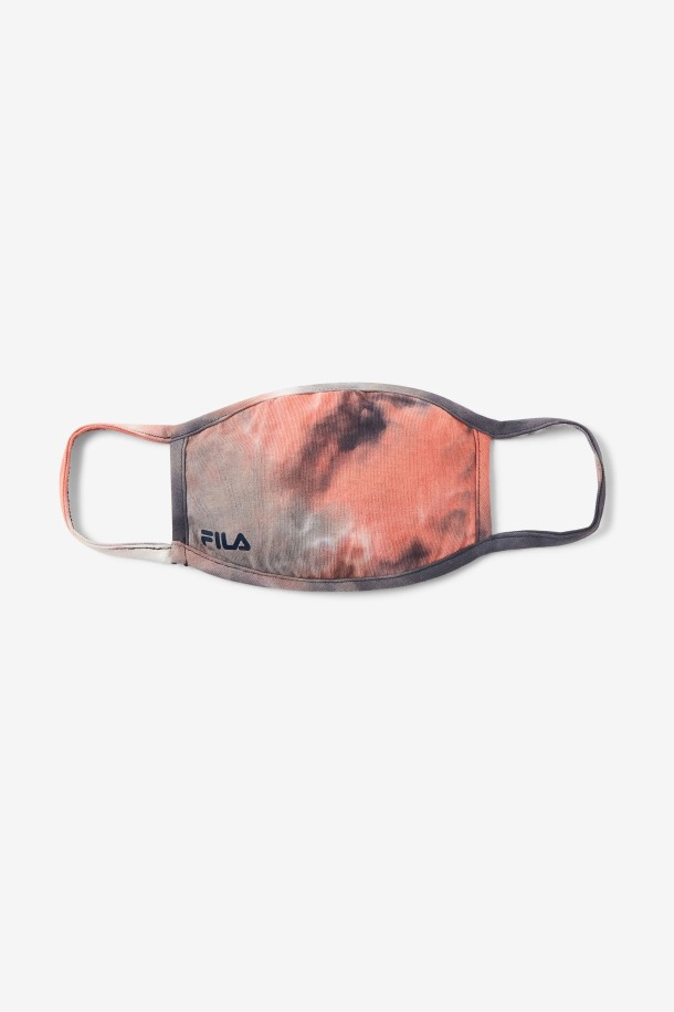 Mascarilla De Tela Tie Dye Roja Outlets De Fila Red Tie Dye