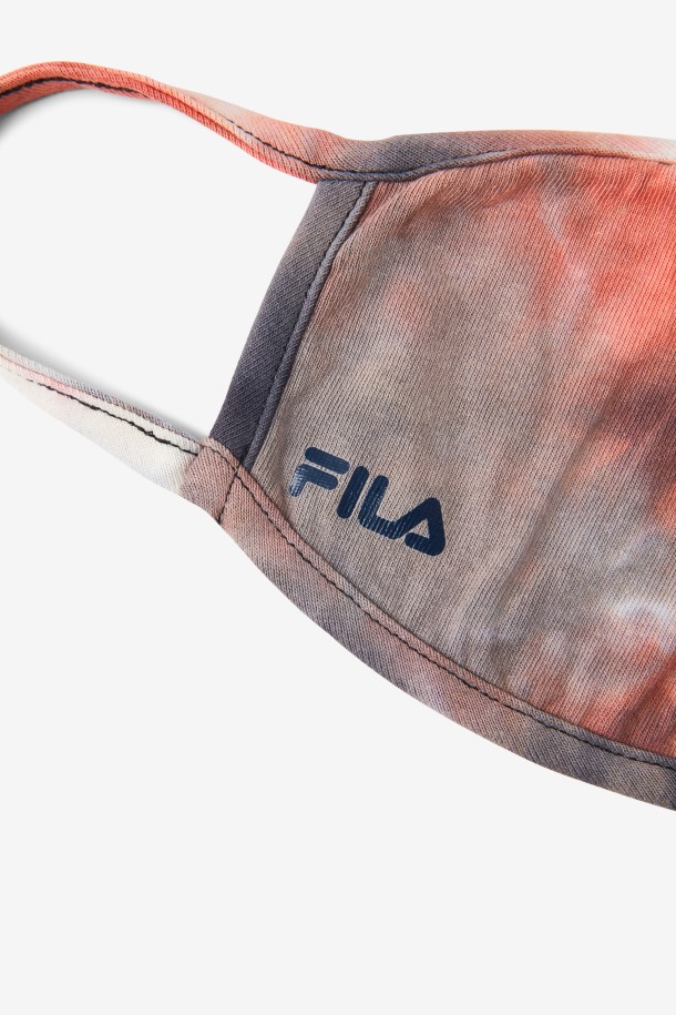 Mascarilla De Tela Tie Dye Roja Outlets De Fila Red Tie Dye