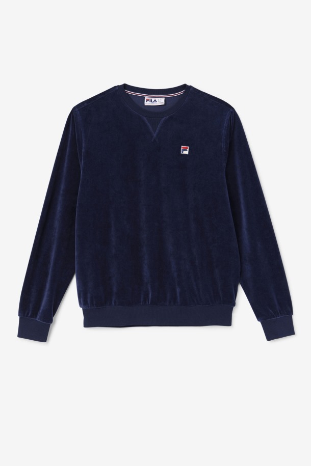 Cola Outlets Azul Marino Earl Terciopelo Crew