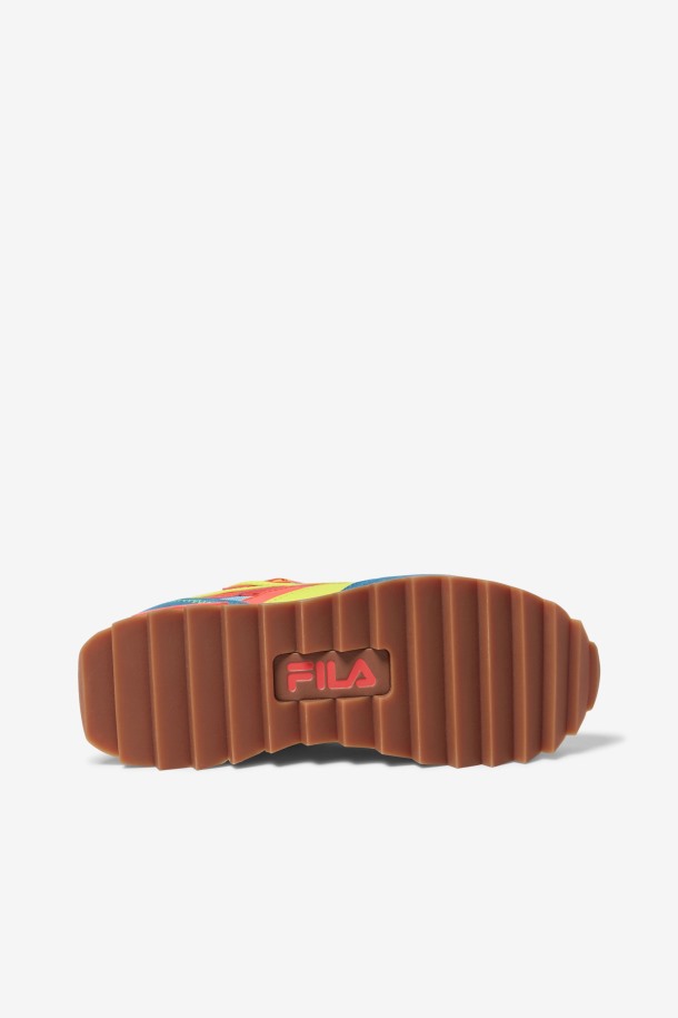 Sandenal Orbit Mujer Fila Outlet Bluefish/yellow/fiery Coral