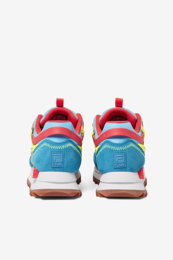 Sandenal Orbit Mujer Fila Outlet Bluefish/yellow/fiery Coral