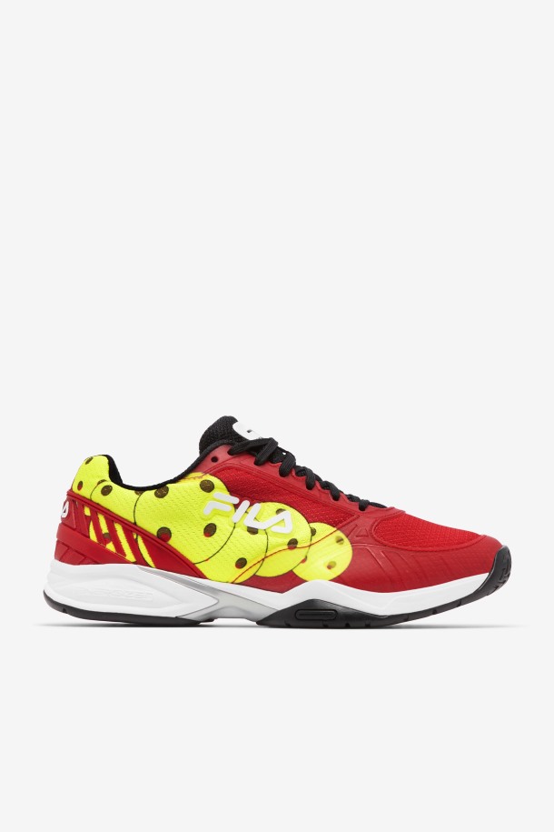 Fila Hombre Rojo/negro/amarillo Volley Zone Outlet