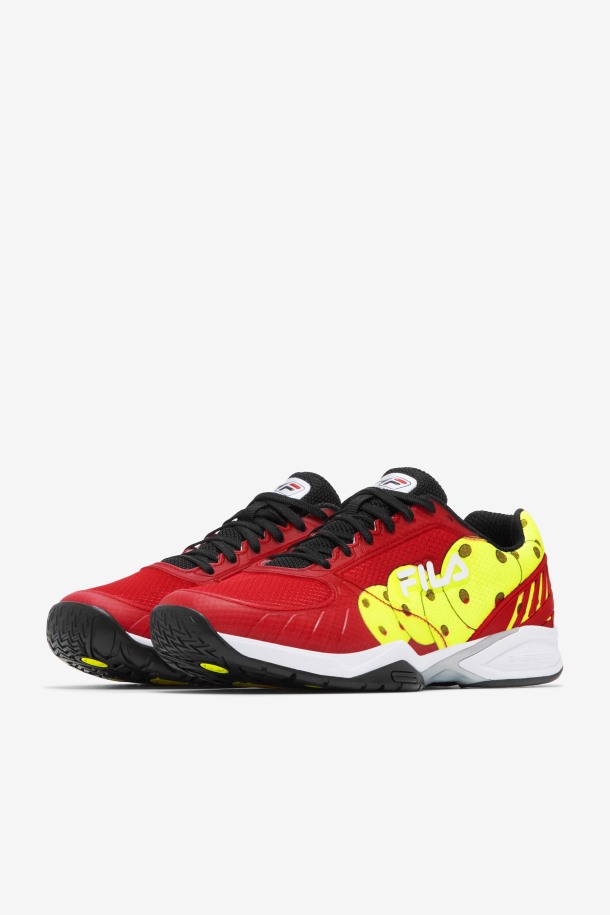 Fila Hombre Rojo/negro/amarillo Volley Zone Outlet