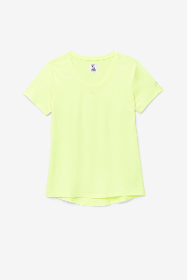 Fila Outlets Yellowheather Pickleball Sedoso Con Cuello En V