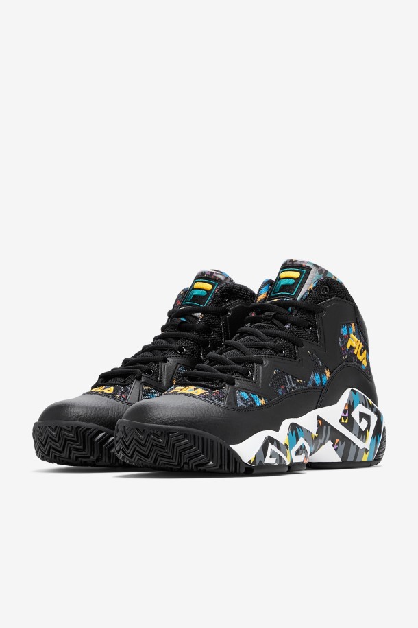 Mb Fila Outlet Hombre Negro/junio Bug/saffron