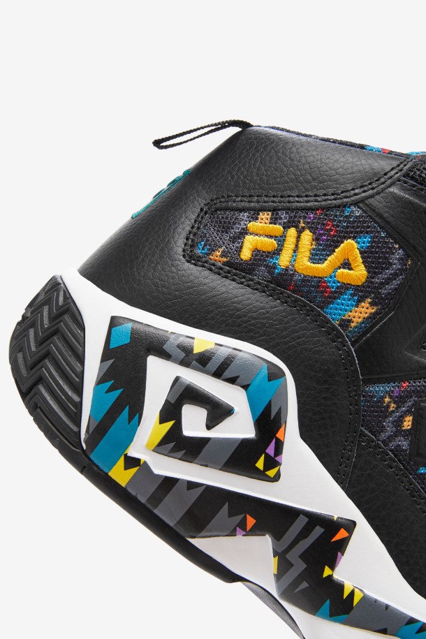 Mb Fila Outlet Hombre Negro/junio Bug/saffron