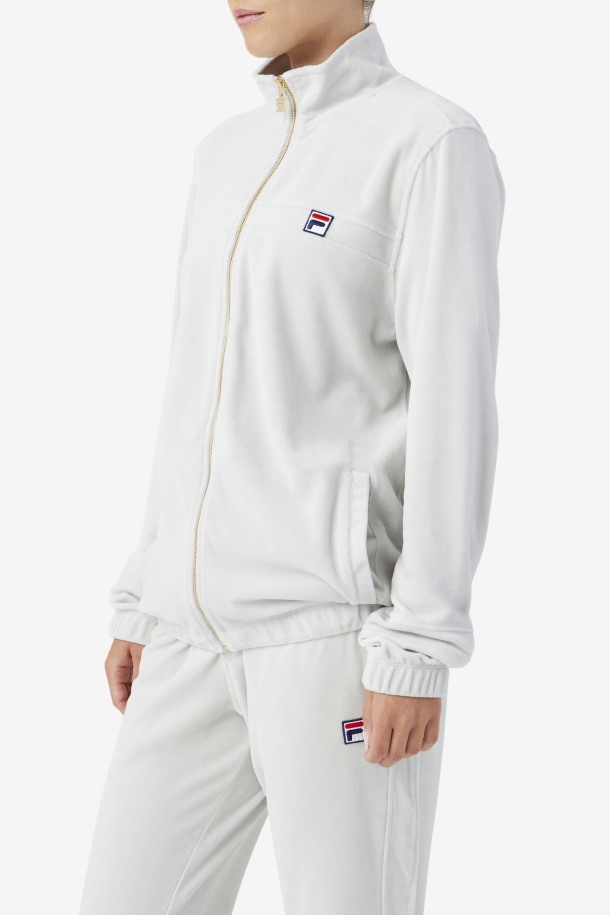 Fila Outlets Ravid Terciopelo Chaqueta Amanecer Azul