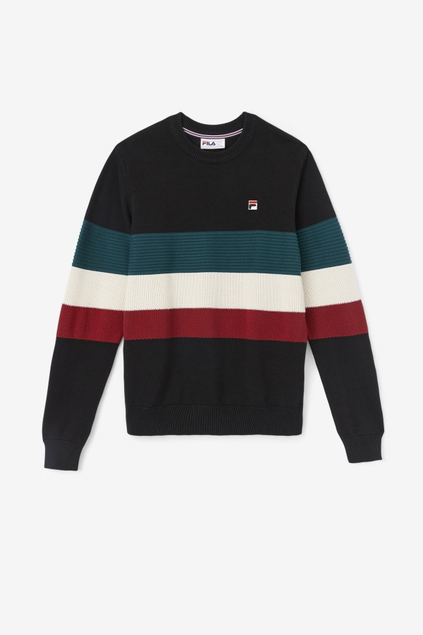 Suéter Willkie Fila Outlets Negro/junio Bug/blanco
