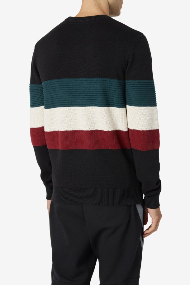 Suéter Willkie Fila Outlets Negro/junio Bug/blanco