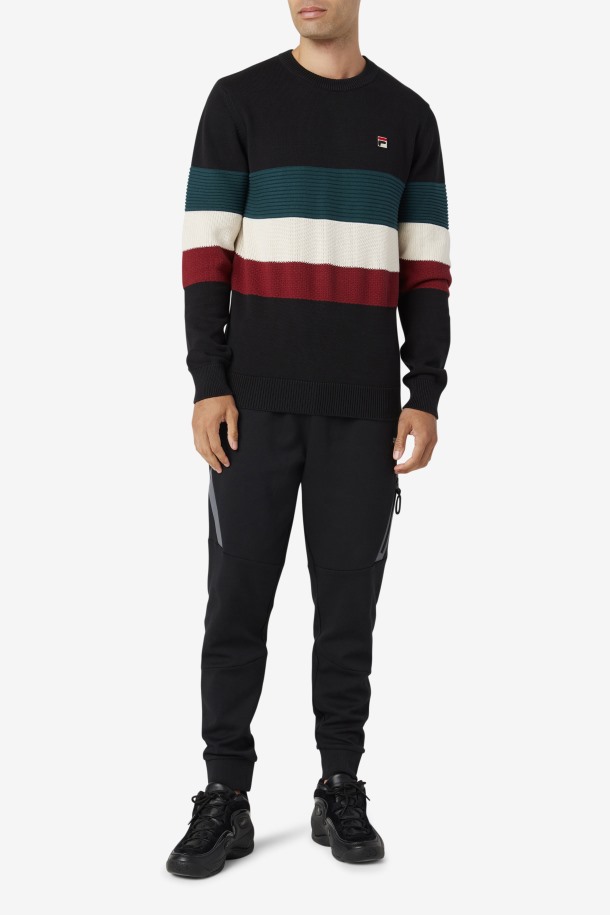 Suéter Willkie Fila Outlets Negro/junio Bug/blanco