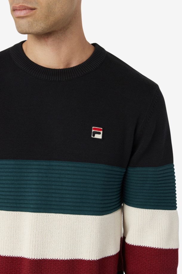Suéter Willkie Fila Outlets Negro/junio Bug/blanco
