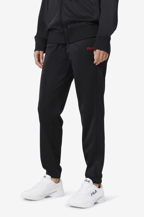 Pantalón De Chándal Albania Negro/rojo De Fila Outlets