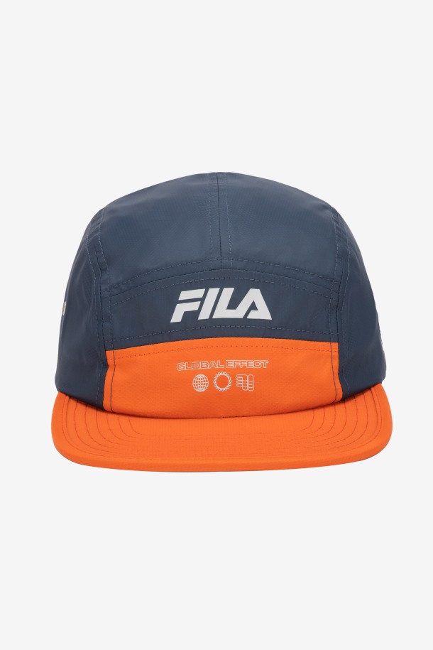 Gorra Camper De 5 Paneles Fila Outlets Azul Marino/tomate Cereza