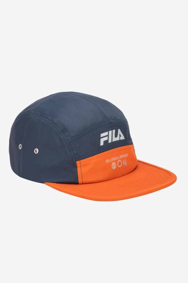 Gorra Camper De 5 Paneles Fila Outlets Azul Marino/tomate Cereza