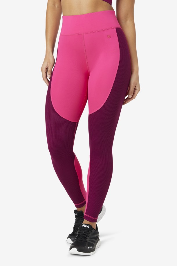 Fila Outlets Malla Larga Con Textura Forza Rosa Brillante/magenta Violeta