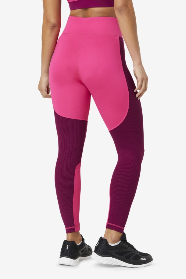Fila Outlets Malla Larga Con Textura Forza Rosa Brillante/magenta Violeta