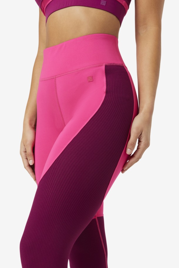 Fila Outlets Malla Larga Con Textura Forza Rosa Brillante/magenta Violeta