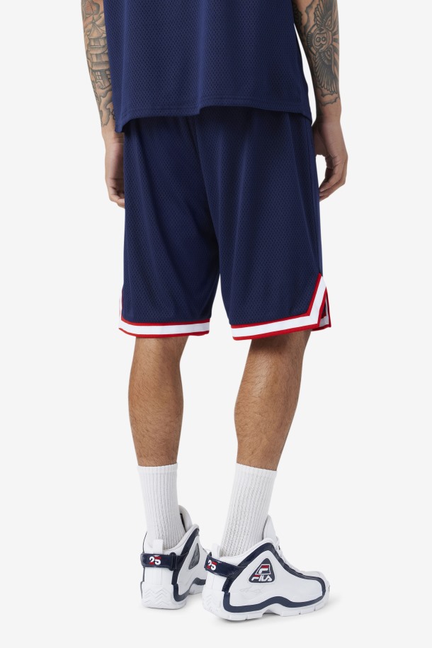 Pantalón Corto De Baloncesto Ovi De Fila Outlets Azul Marino/rojo/blanco