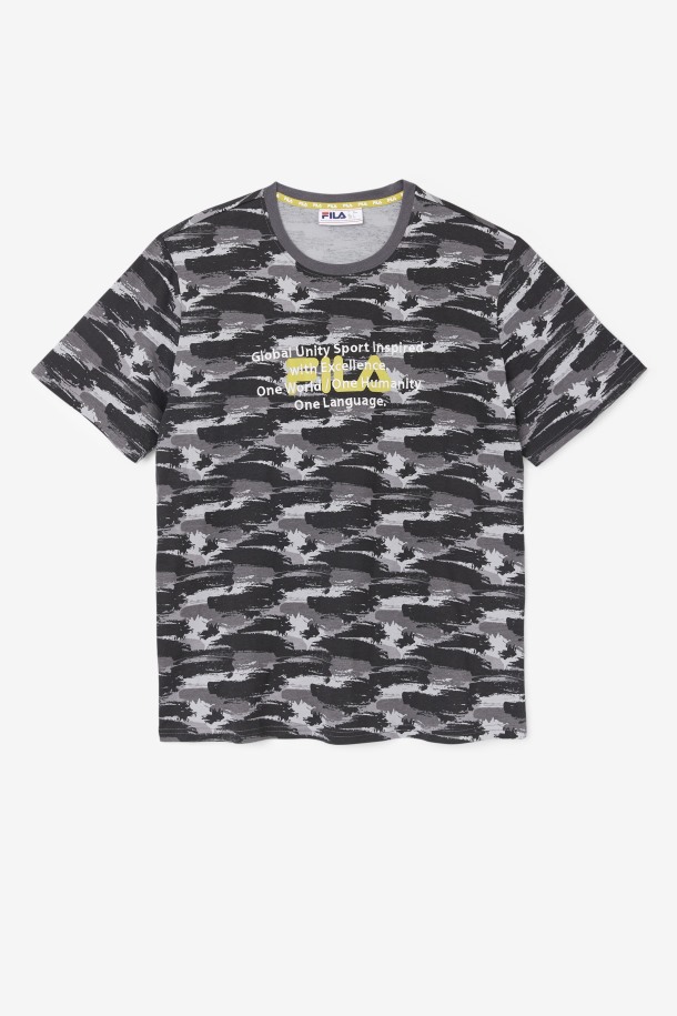 Camiseta Thunderstorm/camo Pepacton Fila Outlet