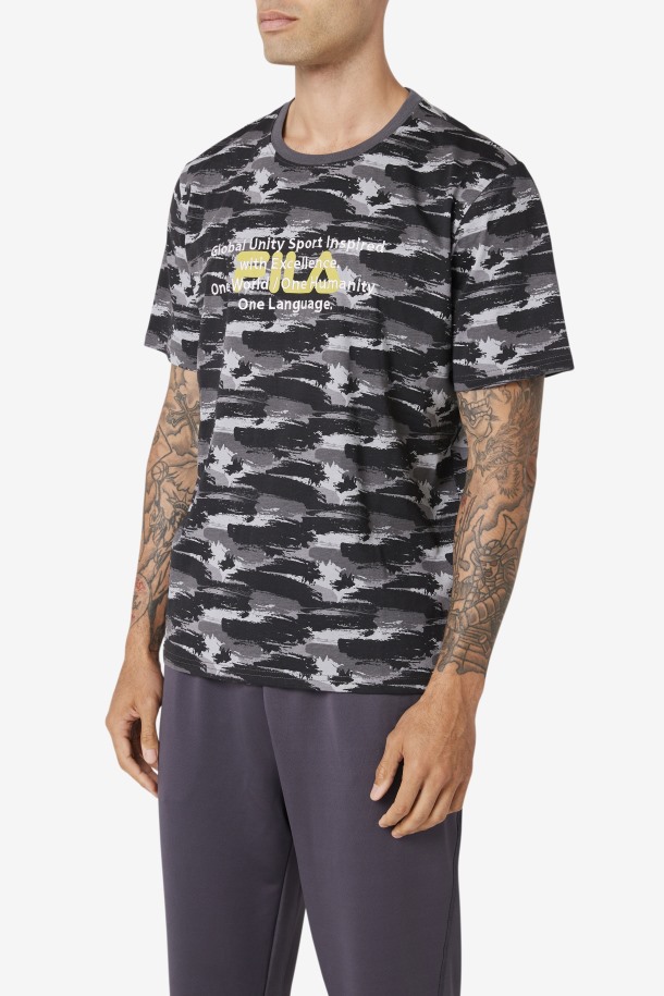 Camiseta Thunderstorm/camo Pepacton Fila Outlet