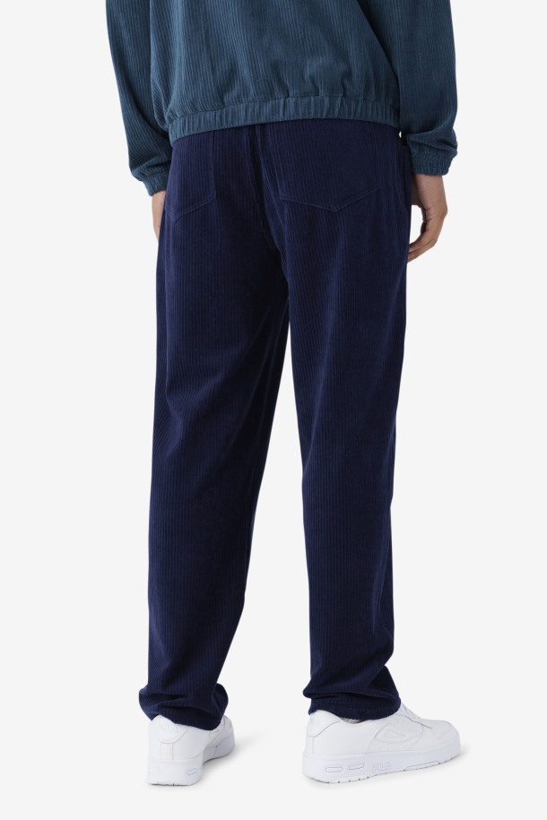 Pantalon Prior Terciopelo Navy Fila Outlet
