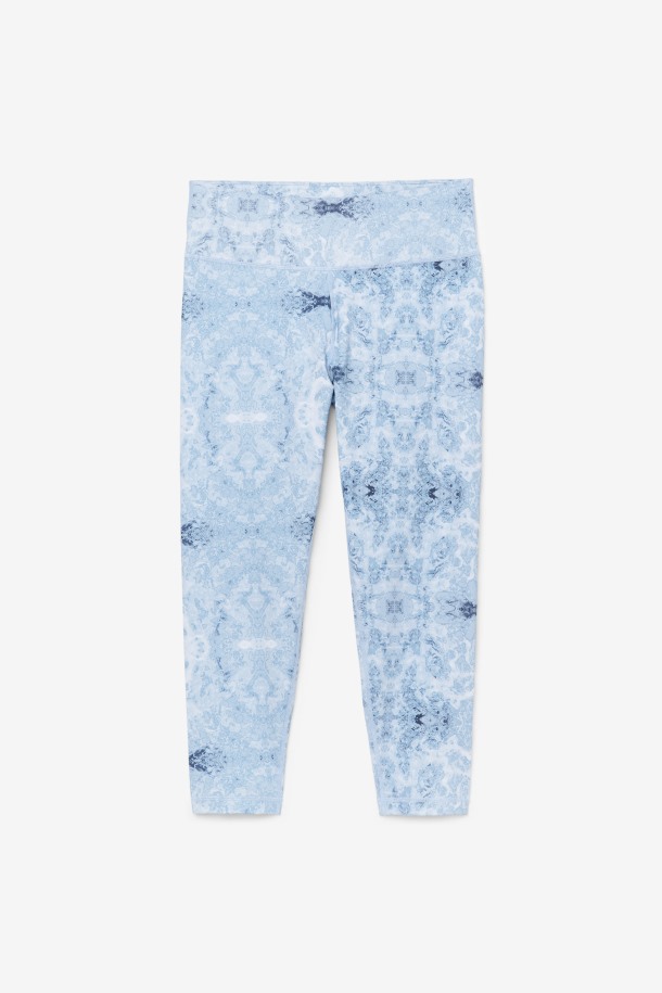 Fila Outlets Azul Niebla Impresión Forza Elegante 7/8 Leggings