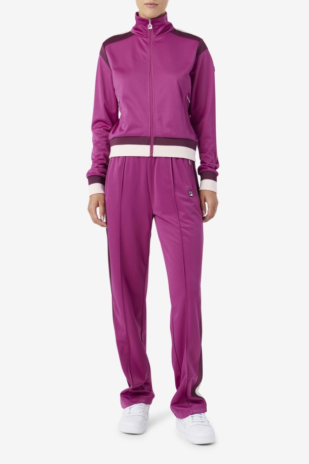 Rouge/grape Wine/potpourri Fila Outlets Pantalones De Chándal Arenosos