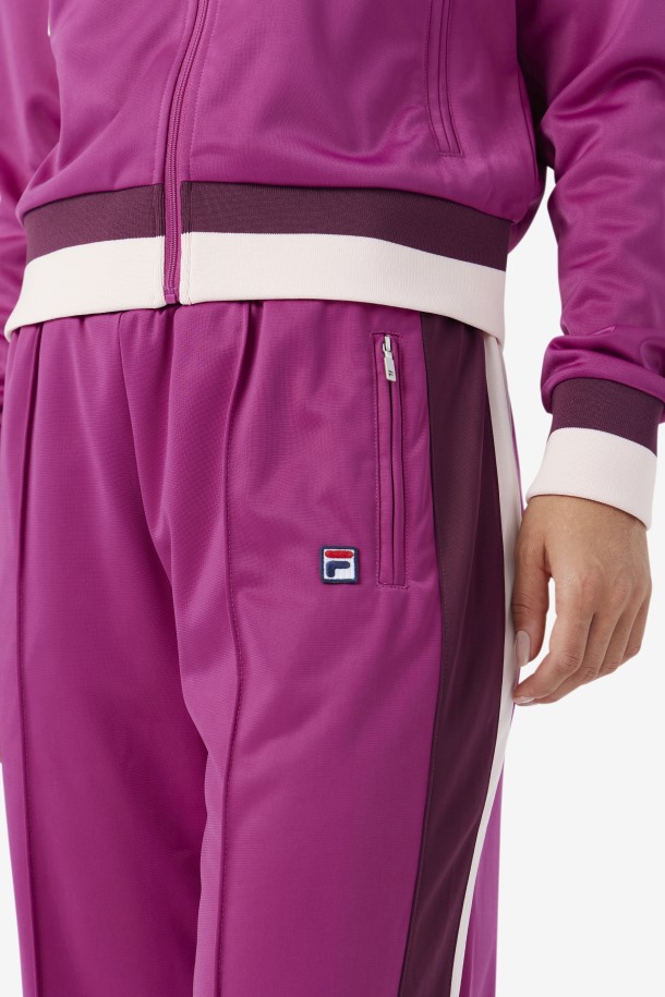 Rouge/grape Wine/potpourri Fila Outlets Pantalones De Chándal Arenosos