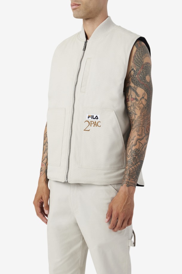 Chaleco Fila Outlet 2pac Paloma/negro