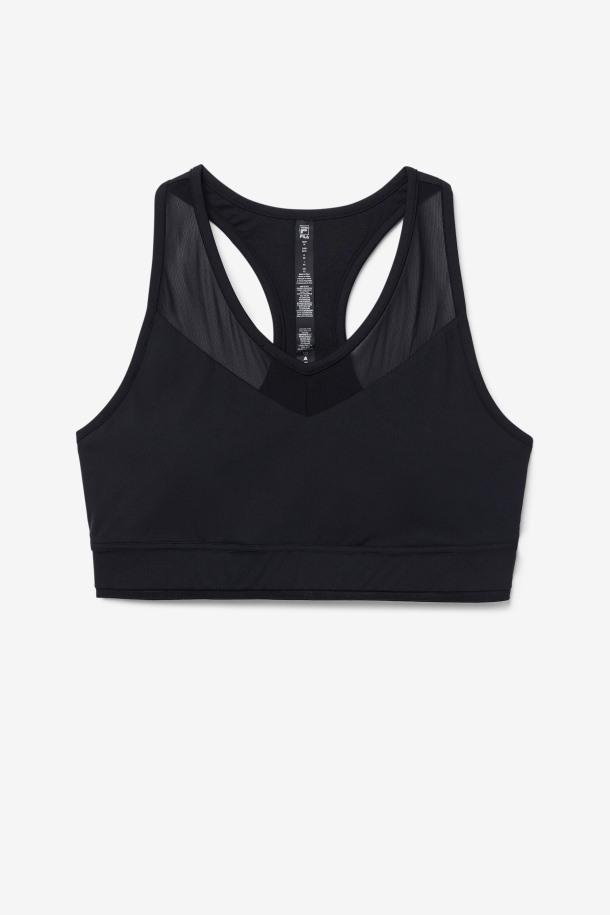 Fila Outlets Uplift Racerback Bra Top Negro