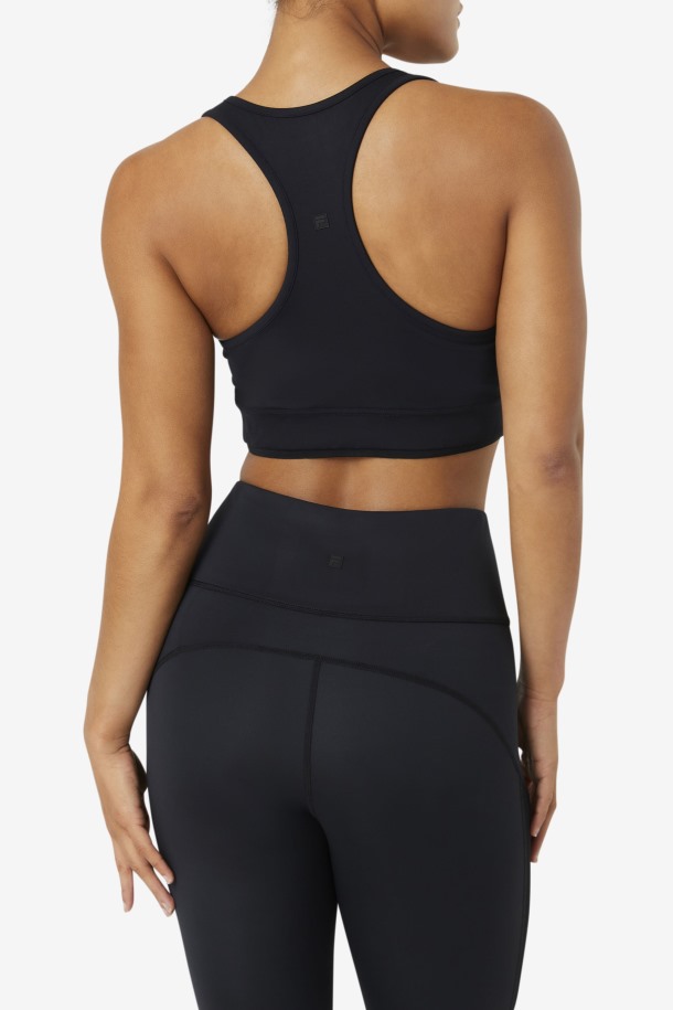 Fila Outlets Uplift Racerback Bra Top Negro
