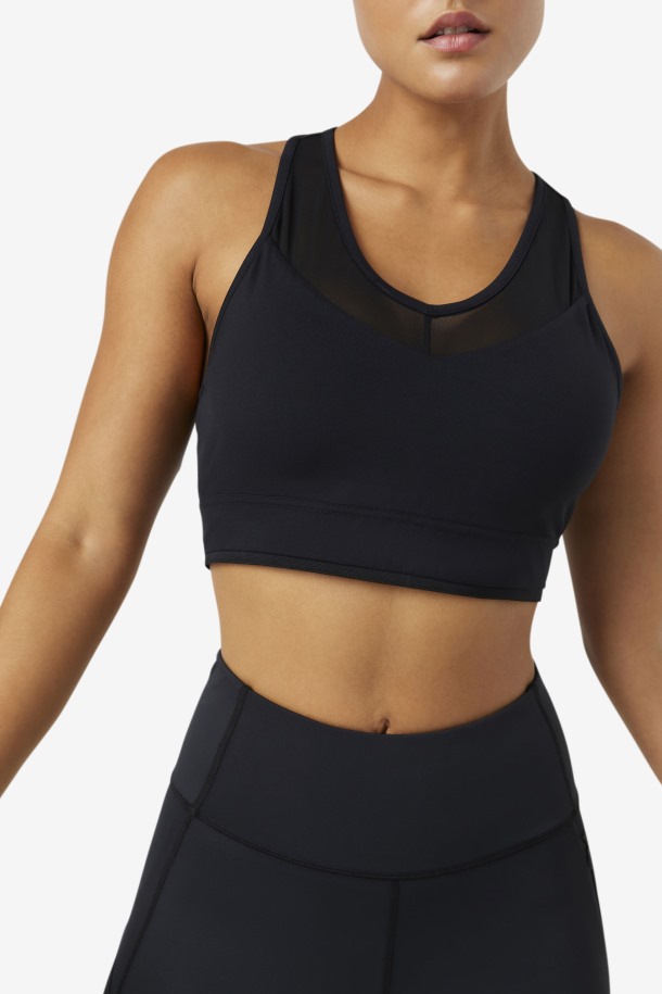 Fila Outlets Uplift Racerback Bra Top Negro