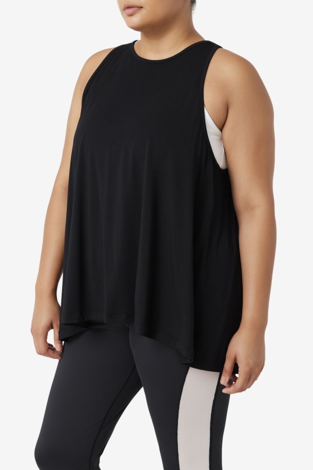 Camiseta Fi-lux Espalda Abierta Sin Mangas Fila Outlets Negro