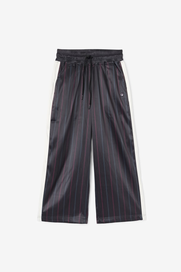 Negro/tofu Fila Outlets Aviana Cropped Satin Pant