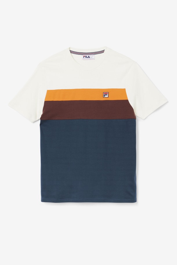 Fila Outlets Leary Crew Verde Azulado/piedra Marrón/naranja