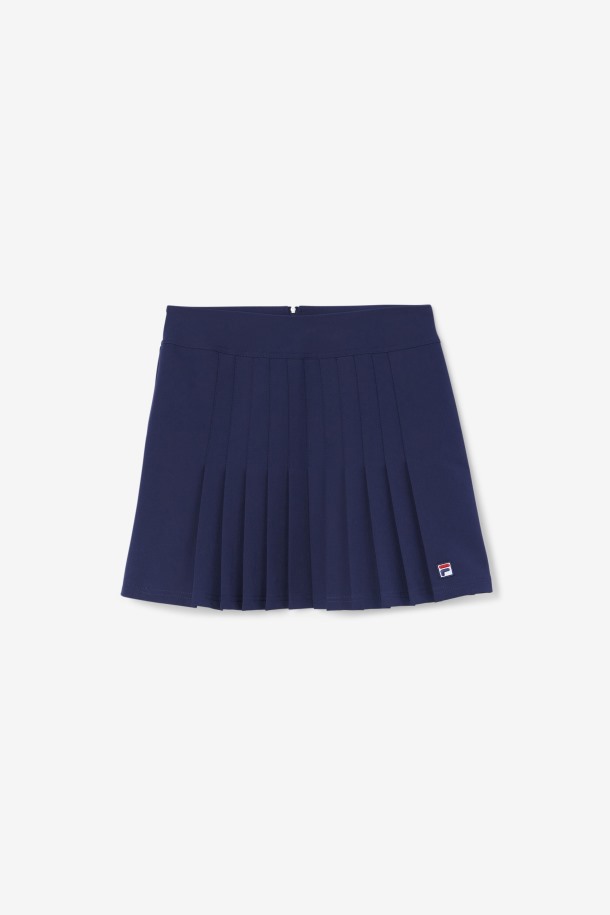 Fila Outlets Amy Falda Plisada Azul Marino