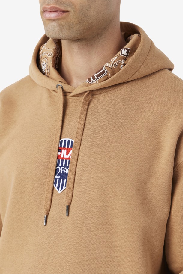 Sudadera Con Parche 2pac Fila Outlets Marrón Tabaco