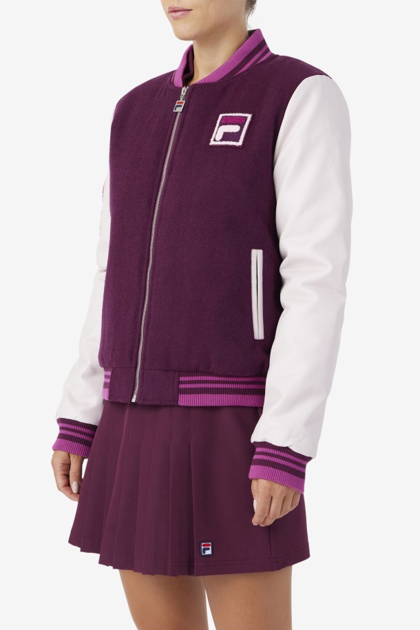 Row Outlets Vino De Uva / Popurrí / Rouge Chaqueta Universitaria Dixon