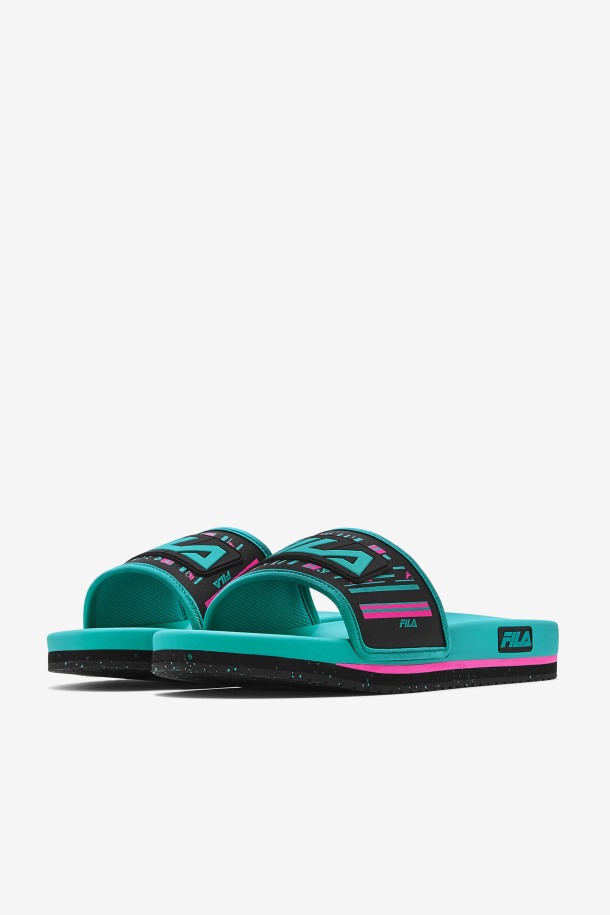 Tobogán Lunar Hombre Fila Outlets Negro/rosa Brillo/cerámica