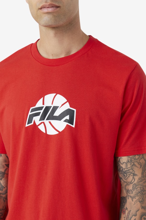 Camiseta Nomi Fila Outlets Rojo/blanco/negro